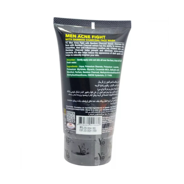 yc bamboo charcoal face wash