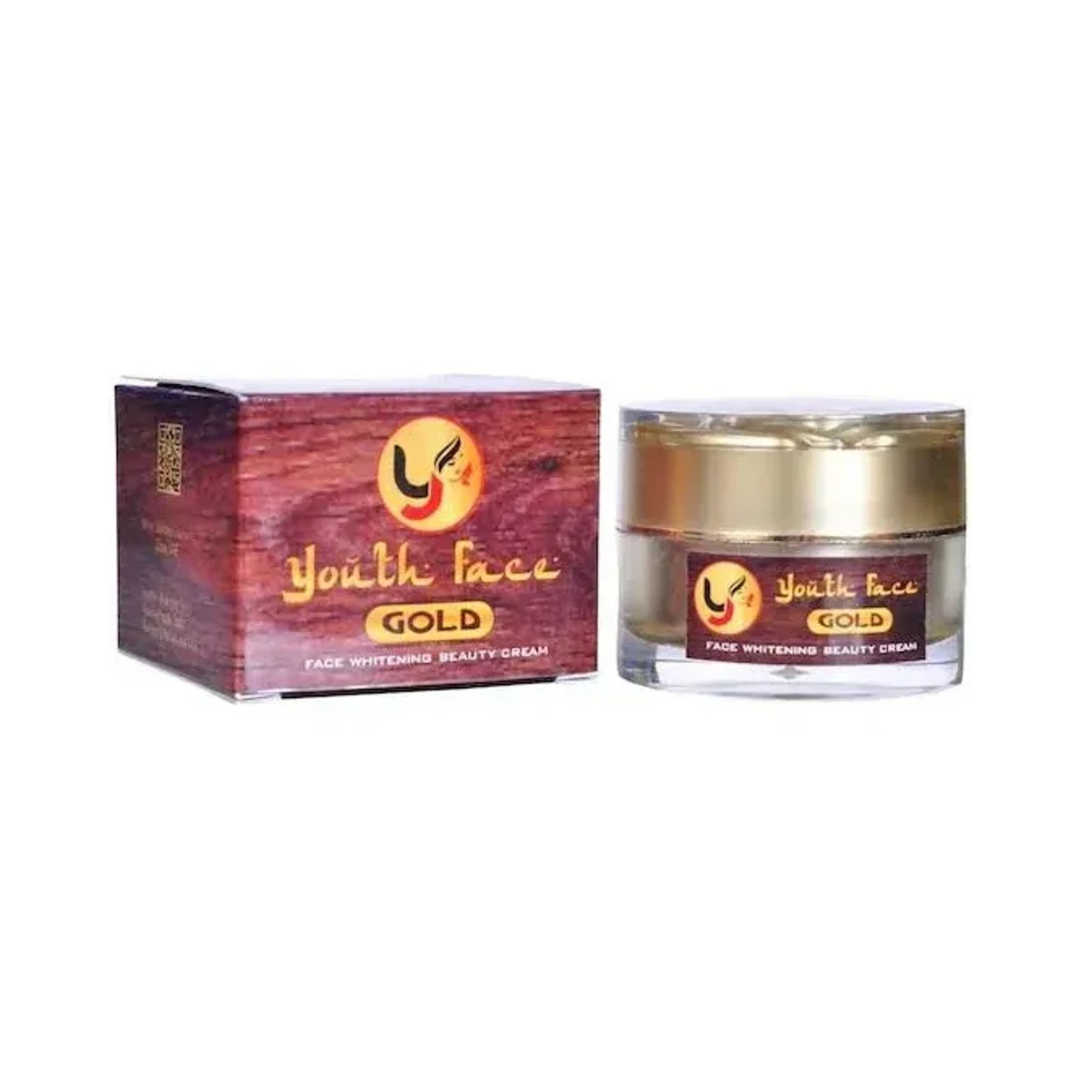 Youth Face Gold Cream Unveil your golden glow with Youth Face Gold Face Whitening Beauty Cream. A powerful blend for whitening, rejuvenation & radiant skin.